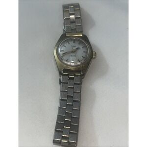 Vintage Timex Electric Ladies Watch Analog Gold‎ Tone Wrist Tested Needs Battery